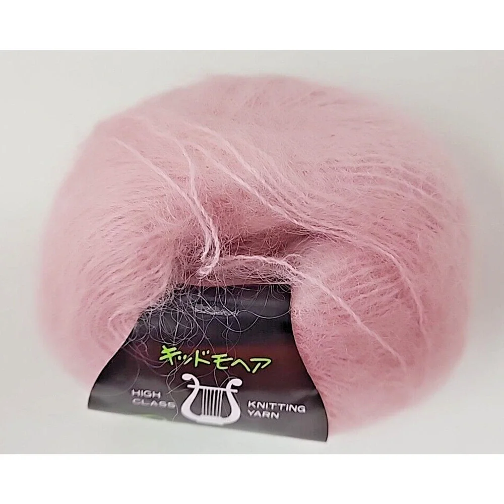Muse High Class Mohair‎ Wool Thick Color 27 Lite Pink 40g 5-ball set U1273